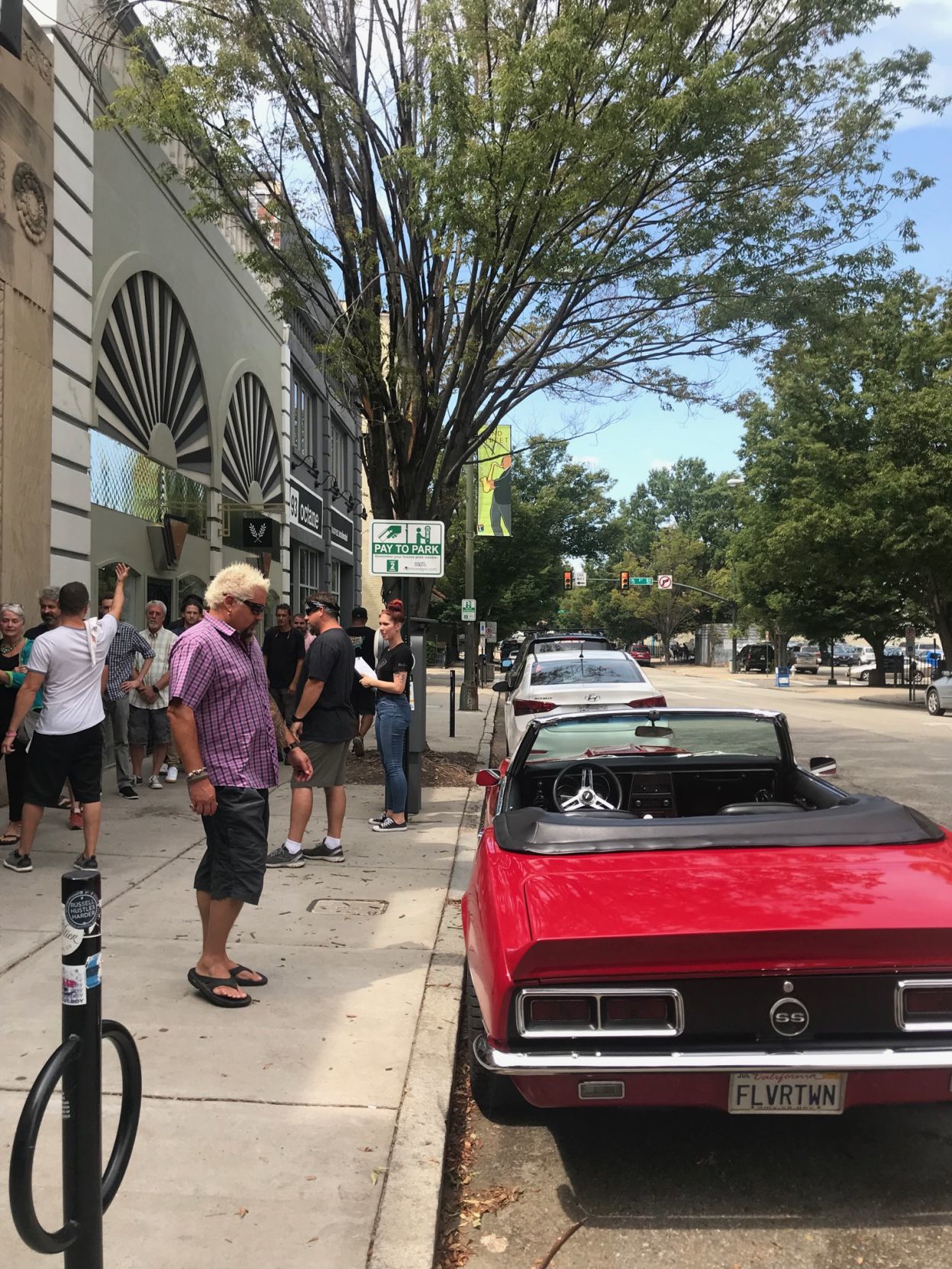 Guy Fieri spotted in front of Perly's